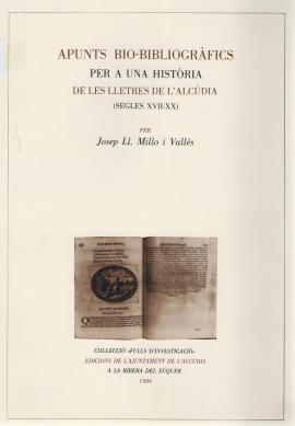 Apunts bio-bibliogràfics per a una història de les lletres de l&#039;Alcúdia (segles XVII-XX)