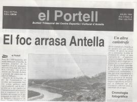 El portell : Butlletí Trimestral del Centre Esportiu i Cultural d&#039;Antella. Juliol 1994
