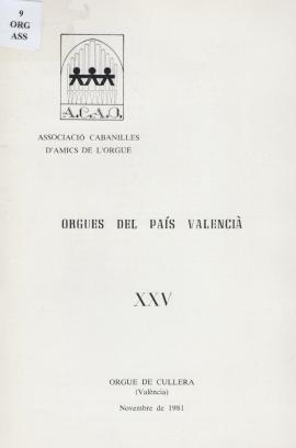 Orgues del País Valencià XXV1981