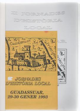 II Jornades d’història local. Guadassuar,9,10,16,17 Febrer 2001.