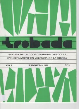 Trobada: Revista de la coordinadora d’escoles d’ensenyament en valencià de la Ribera,nº3